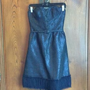 NWT- Badgley Mischka, Strapless dress  w jacket